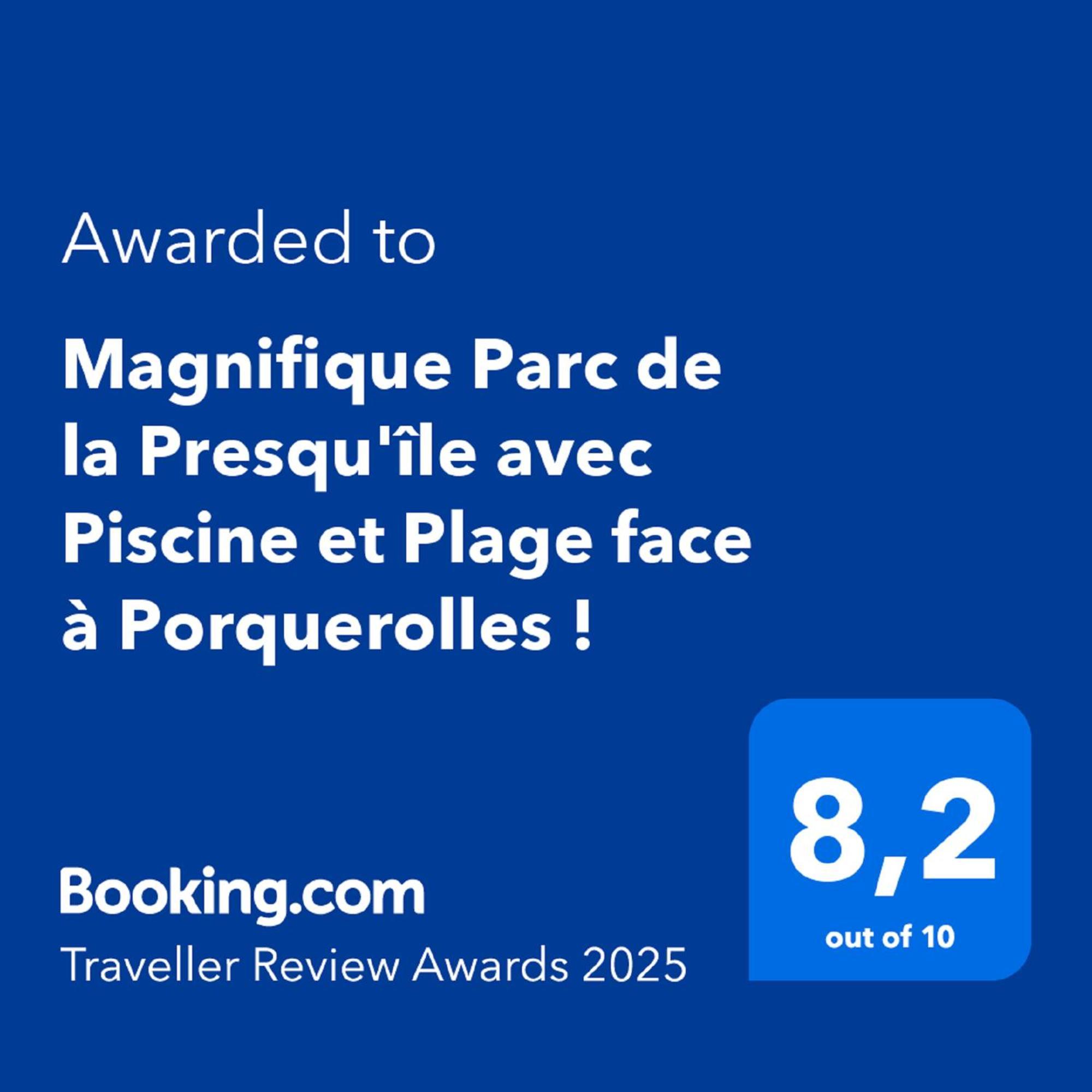 הייר Magnifique Parc De La Presqu'Ile Avec Piscine Et Plage Face A Porquerolles ! מראה חיצוני תמונה